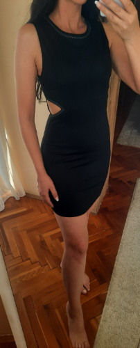 ZARA uska haljina sa otvorima