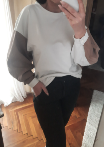 ZARA duks oversized sa kosulja rukavima