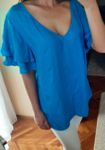 Bluza safirno plava