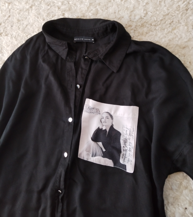 MOHITO kosulja sa slikom <  vel S oversized slika #3