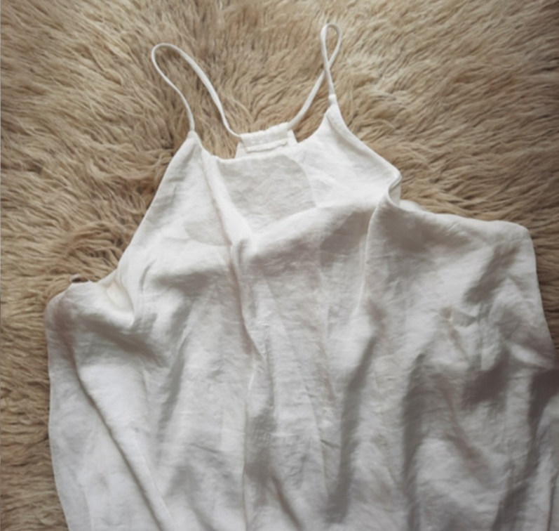 ZARA elegantni bodi svilenkast biserne boje  slika #4
