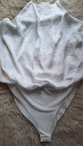 ZARA elegantni bodi svilenkast biserne boje  thumbnail #3