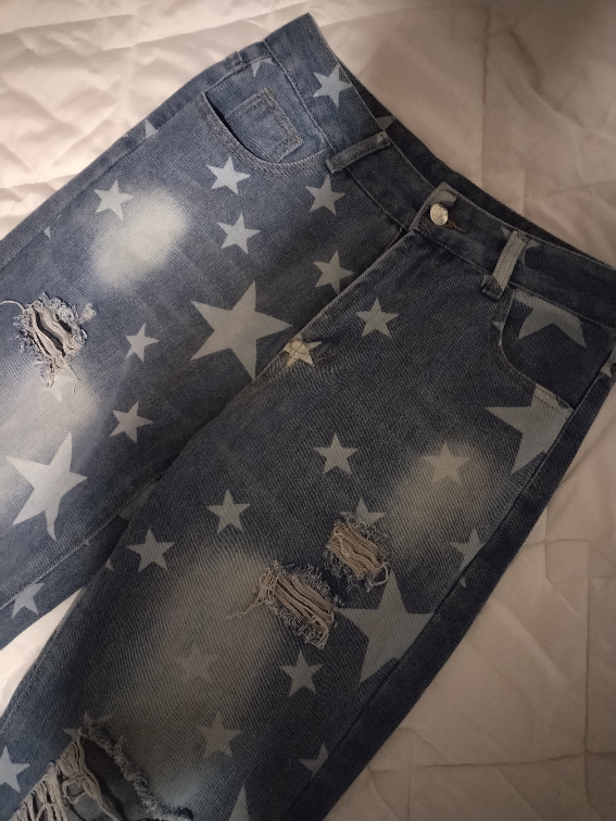 Duboke farmerke sa zvezdicama slika #1