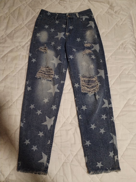 Duboke farmerke sa zvezdicama slika #2