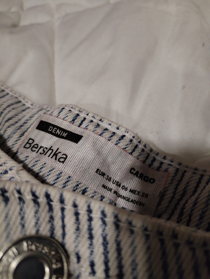 Bershka cargo farmerke na pruge slika #2
