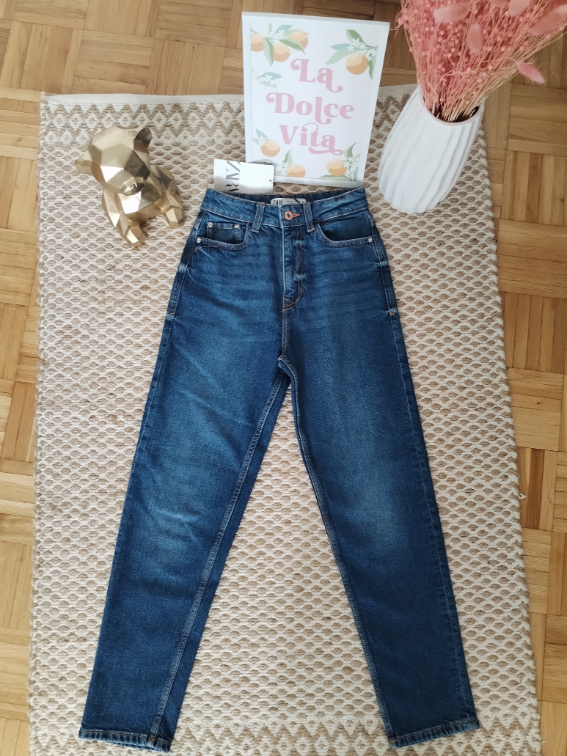 Zara nove mom slim fit farmerke slika #1