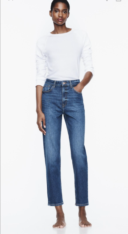 Zara nove mom slim fit farmerke slika #4