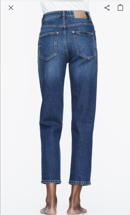 Zara nove mom slim fit farmerke slika #5
