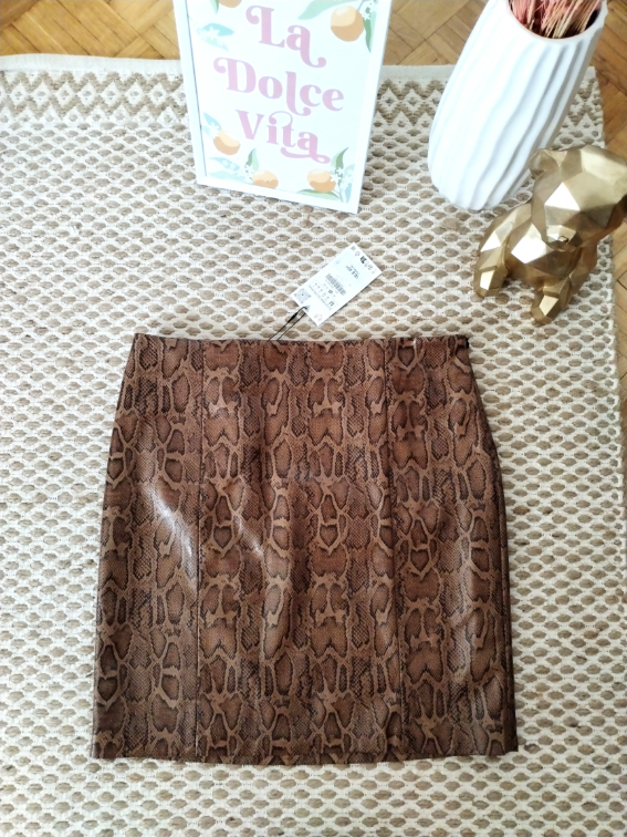 Zara nova suknja animal print (M i L)  slika #4
