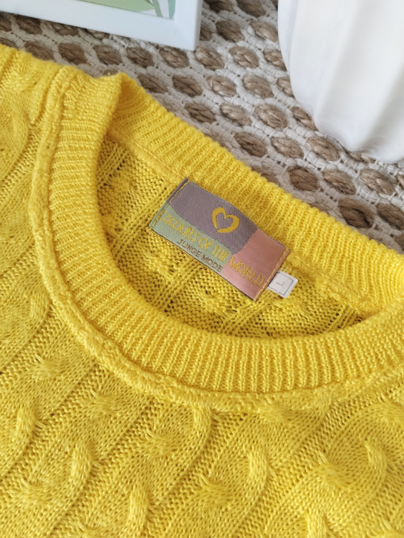 Džemper sa pletenicama L-2XL slika #3