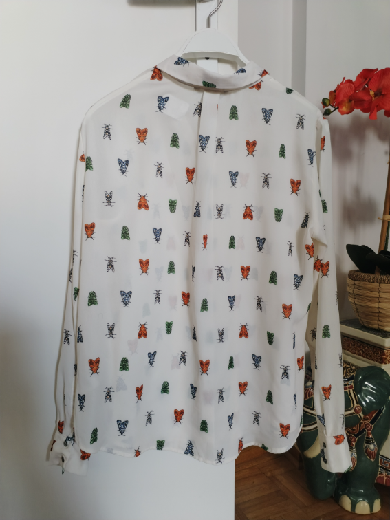 H&M nova bluza sa leptiricama slika #3