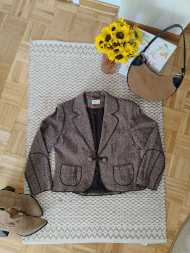 Vintage unikatni blejzer sa vunom