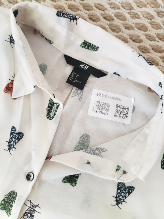 H&M nova bluza sa leptiricama slika #4