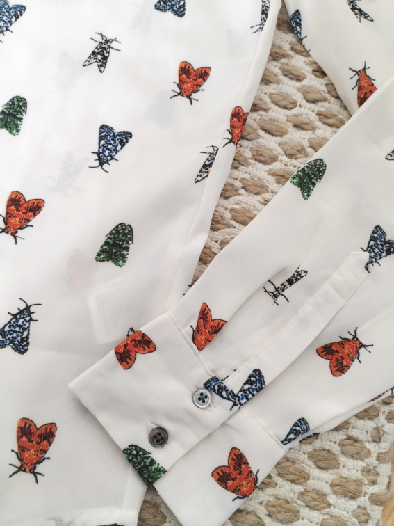 H&M nova bluza sa leptiricama slika #5