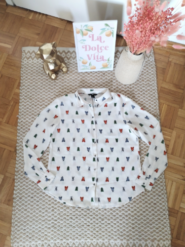 H&M nova bluza sa leptiricama