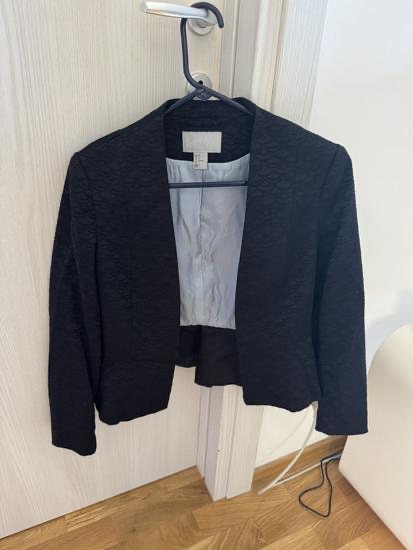 H&M kratki crni sako S slika #1