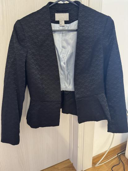 H&M kratki crni sako S slika #4