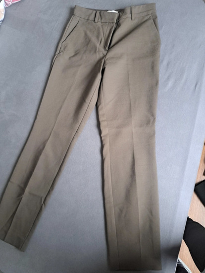 H&M oker poslovne pantalone S slika #1