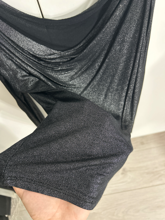 Elegantna crna bluza slika #4