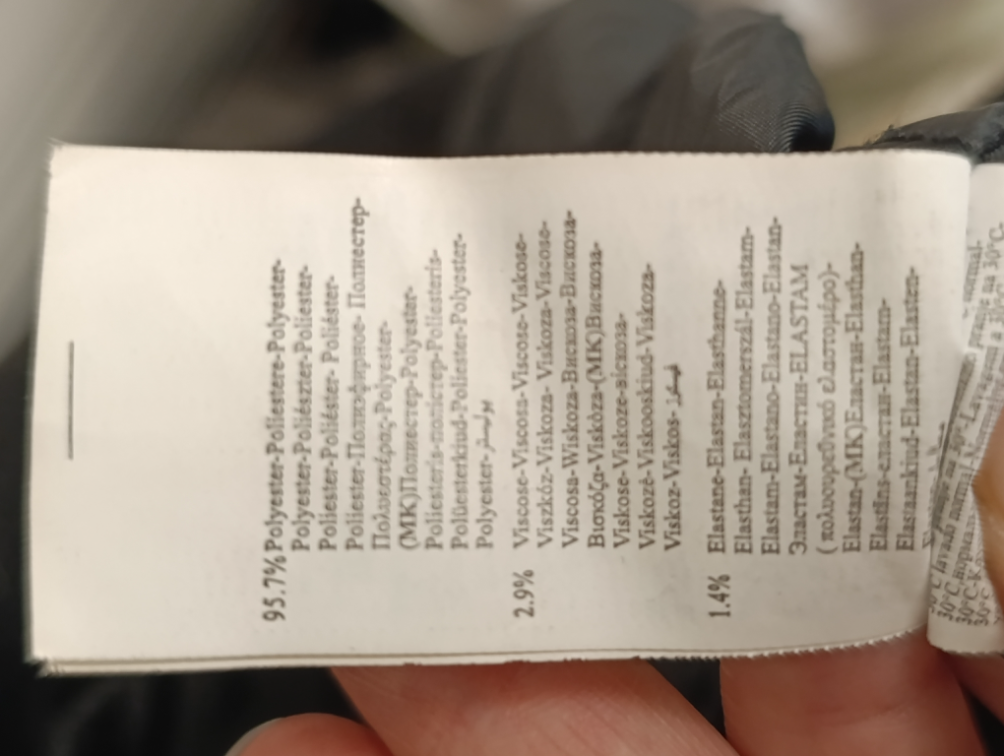 Topao crni zimski kaput velicina M slika #4