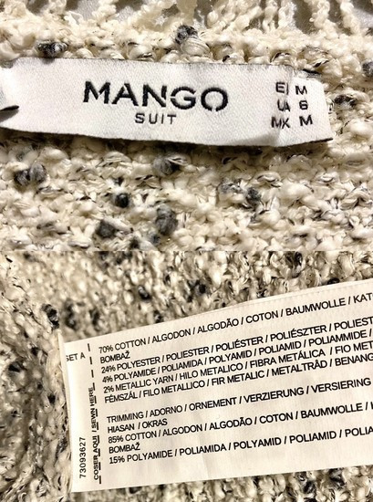 MANGO NOVO Chanel-bukle fazon mantil slika #3