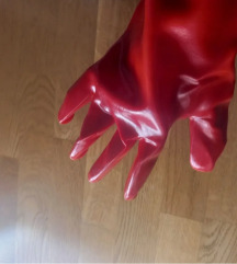 PVC radne rukavice dugacke slika #3
