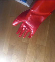 PVC radne rukavice dugacke slika #2