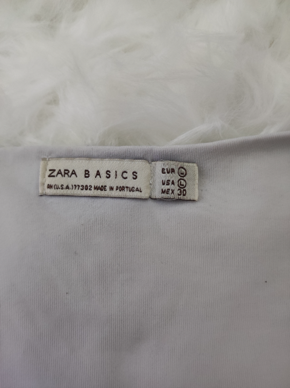 ZARA basics kao NOVO bodycon siva majica L  slika #2