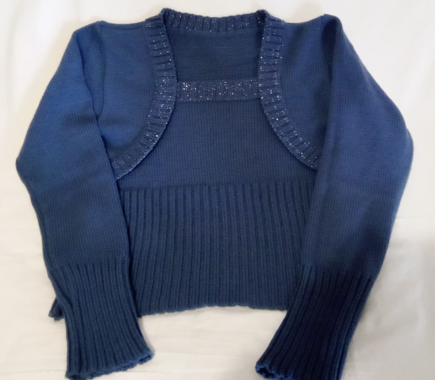 Plavi džemperić slika #3