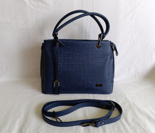 P.S. Fashion čvrsta teget torba