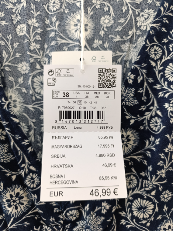 Springfield haljina 100% viskoza NOVO sa etiketom slika #2