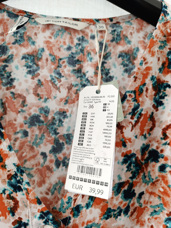 Tom Tailor bluza NOVO sa etiketom slika #2