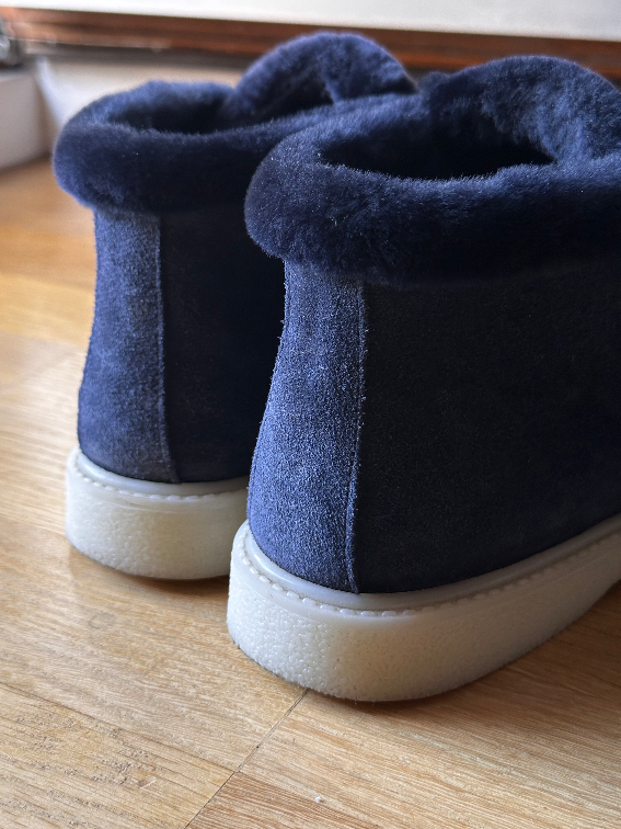 Kozne mokasine sa krznom slika #3