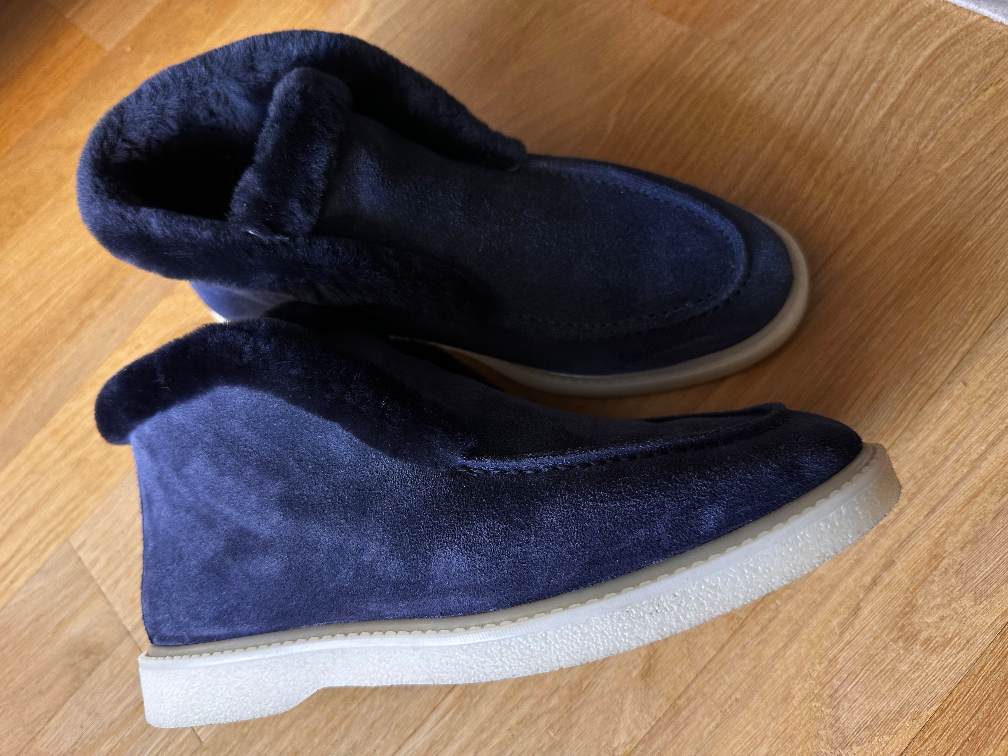 Kozne mokasine sa krznom slika #4