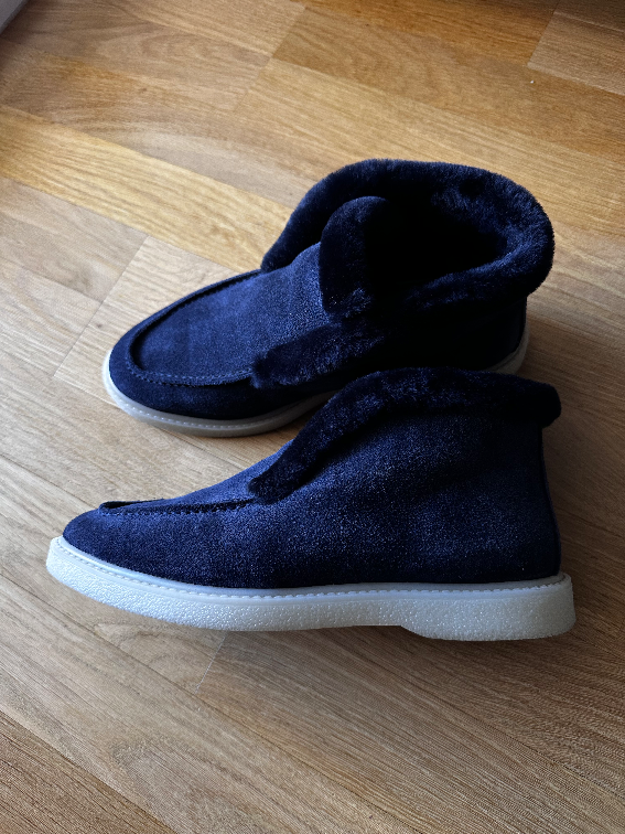 Kozne mokasine sa krznom slika #5