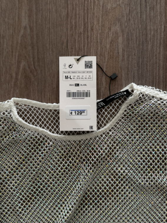 Zara rhinestone haljina slika #4