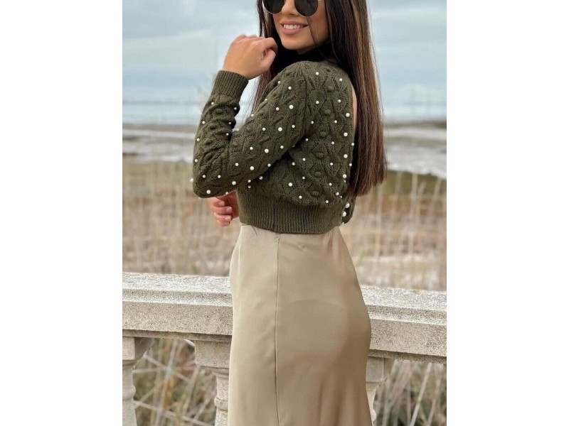 Zara džemper sa biserima NOVO slika #1