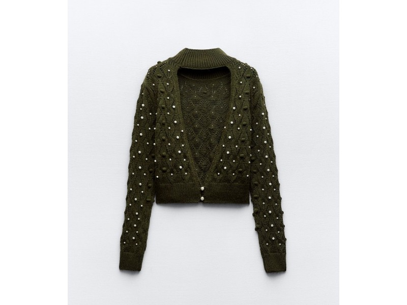 Zara džemper sa biserima NOVO slika #2