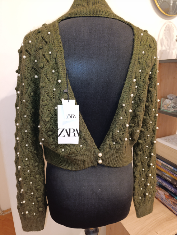 Zara džemper sa biserima NOVO slika #3