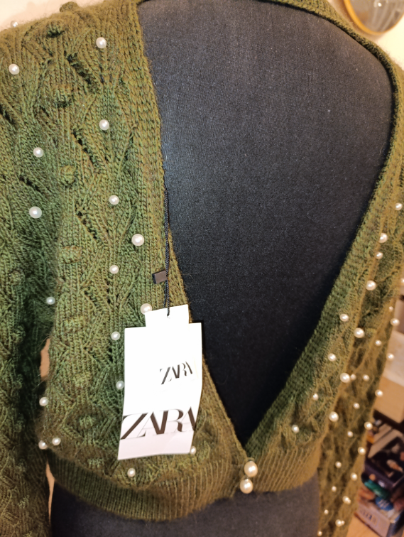 Zara džemper sa biserima NOVO slika #4