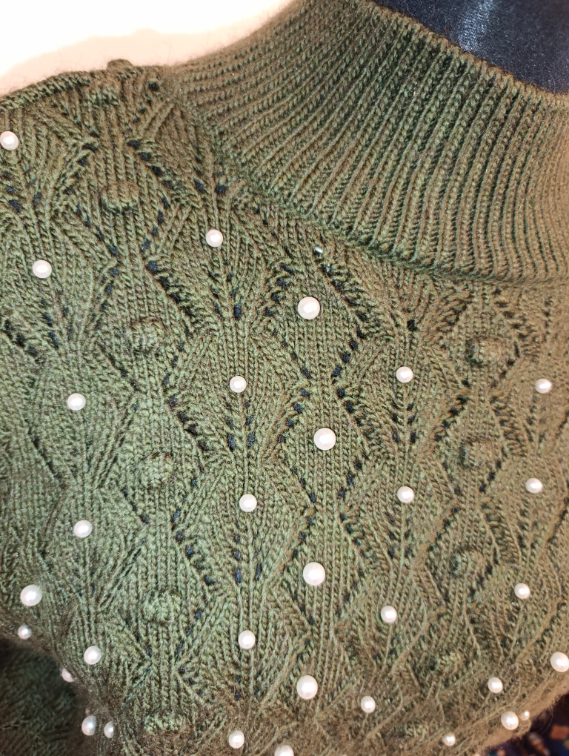 Zara džemper sa biserima NOVO slika #5