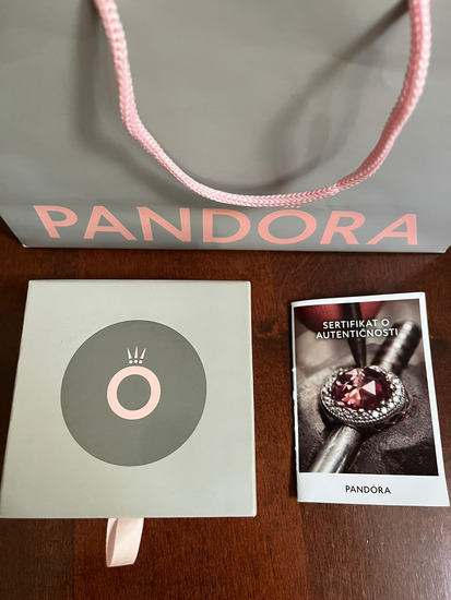 Pandora Sparkling Statement Blue Halo prsten slika #5