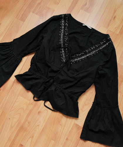 🌘 Witchy bell sleeve cotton top 🌘