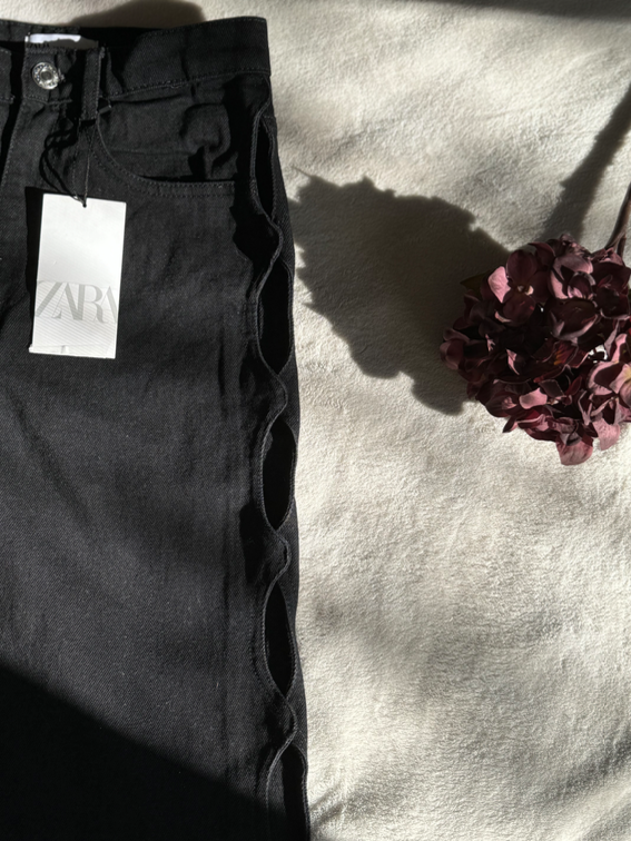 ZARA farmerke sa prorezima 34/36 (NOVO) slika #2