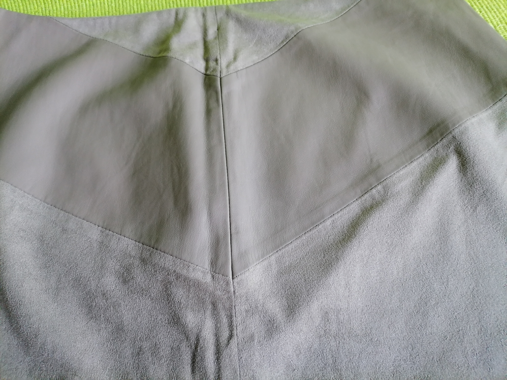 Siva suknjica Zara od eko kože  L slika #2