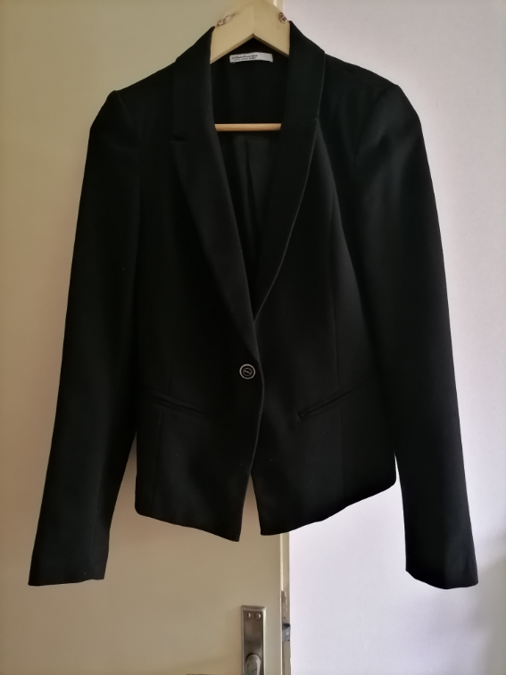 Crni kraći sako Stradivarius M slika #2