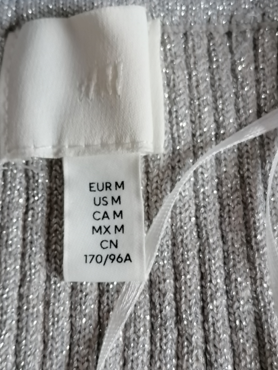 Nova trikotažna srebrnasta majica H&M   M slika #3