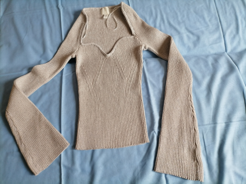 Nova trikotažna srebrnasta majica H&M   M
