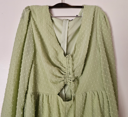 FB SISTER zelena haljina dugih rukava