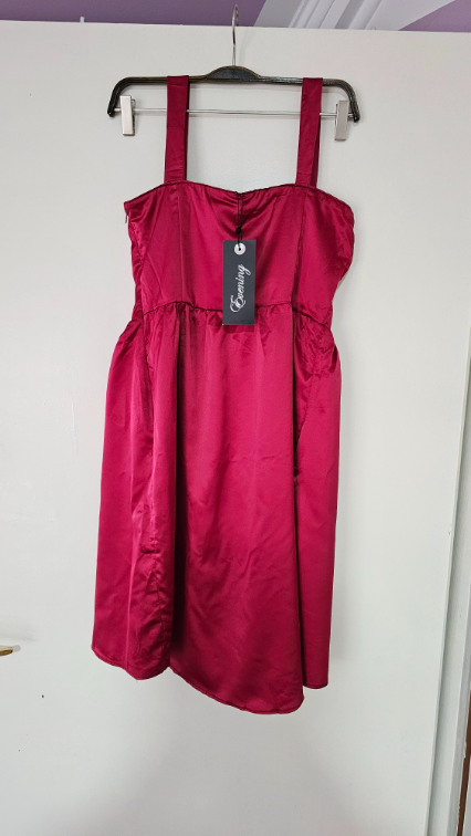 Amisu bordo haljina Evening slika #4